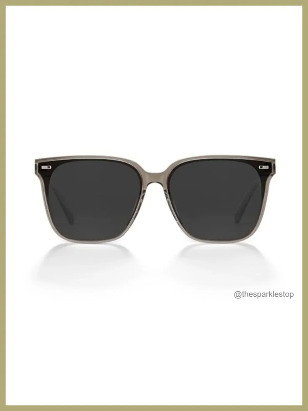 Retro Square Polarized Oversized Sunglasses UV400 Acetate